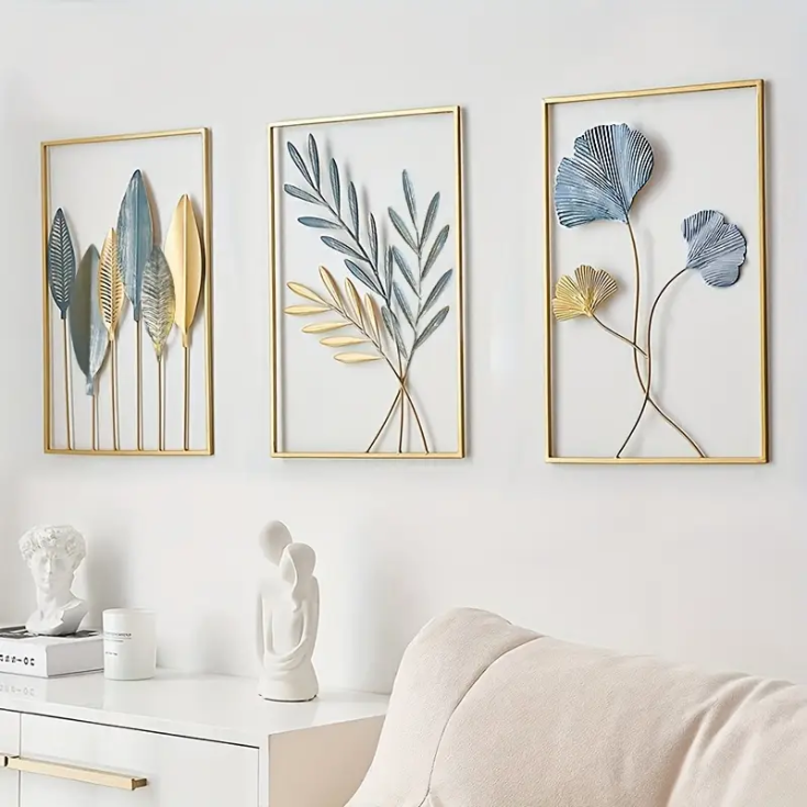 Elongated Leaf Metal Frame - floredeco