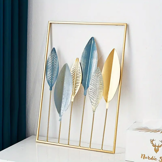 Elongated Leaf Metal Frame - floredeco